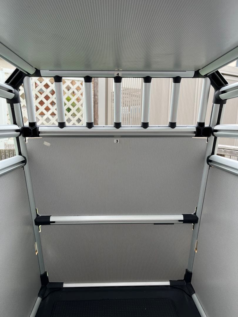 手渡し限定)アルミ製犬用ケージ 中型犬用 4Pets TUV認証