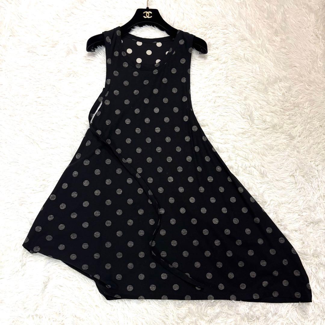 希少✨ Y's ワイズ DOT PRINT DRAPED TANK TOP M