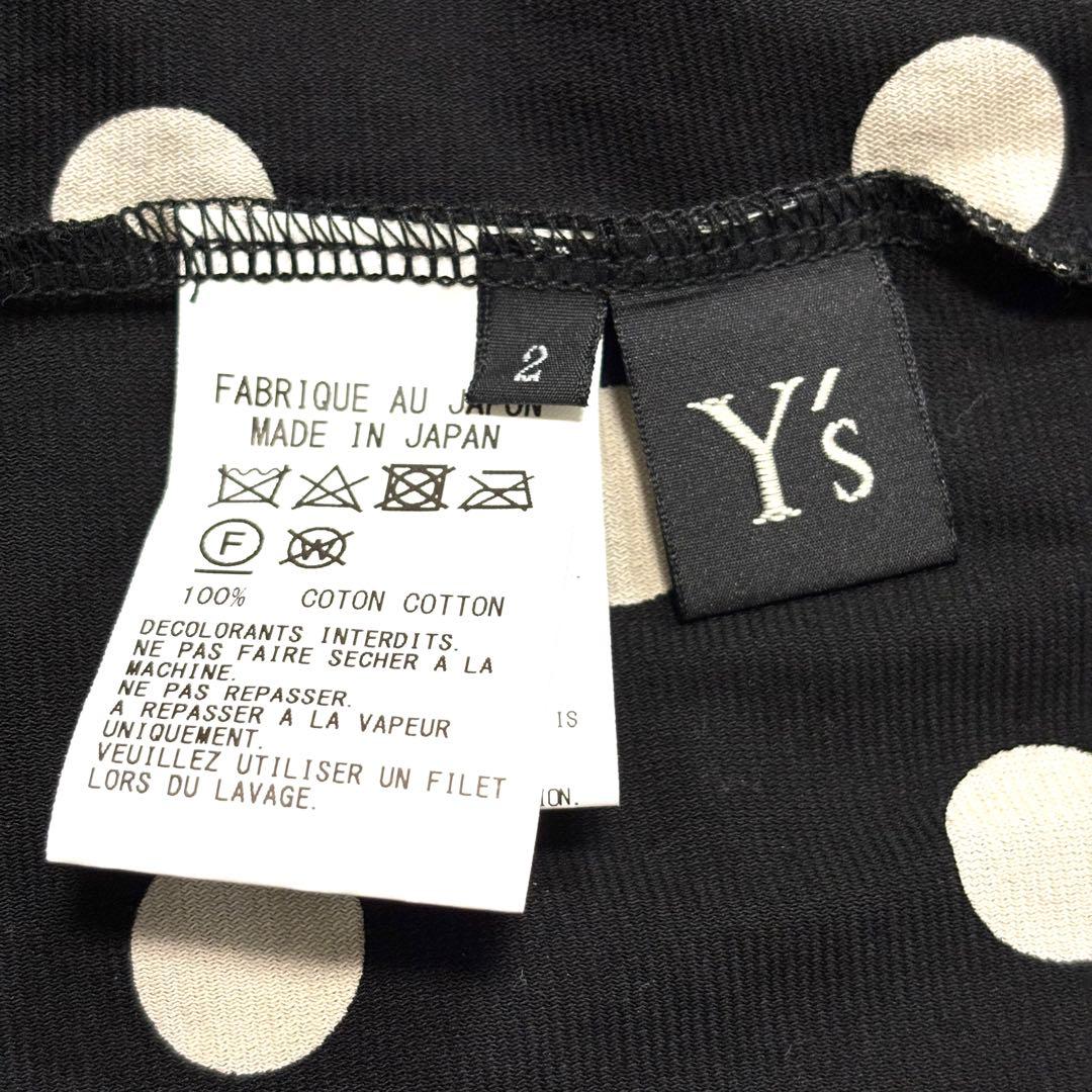 希少✨ Y's ワイズ DOT PRINT DRAPED TANK TOP M