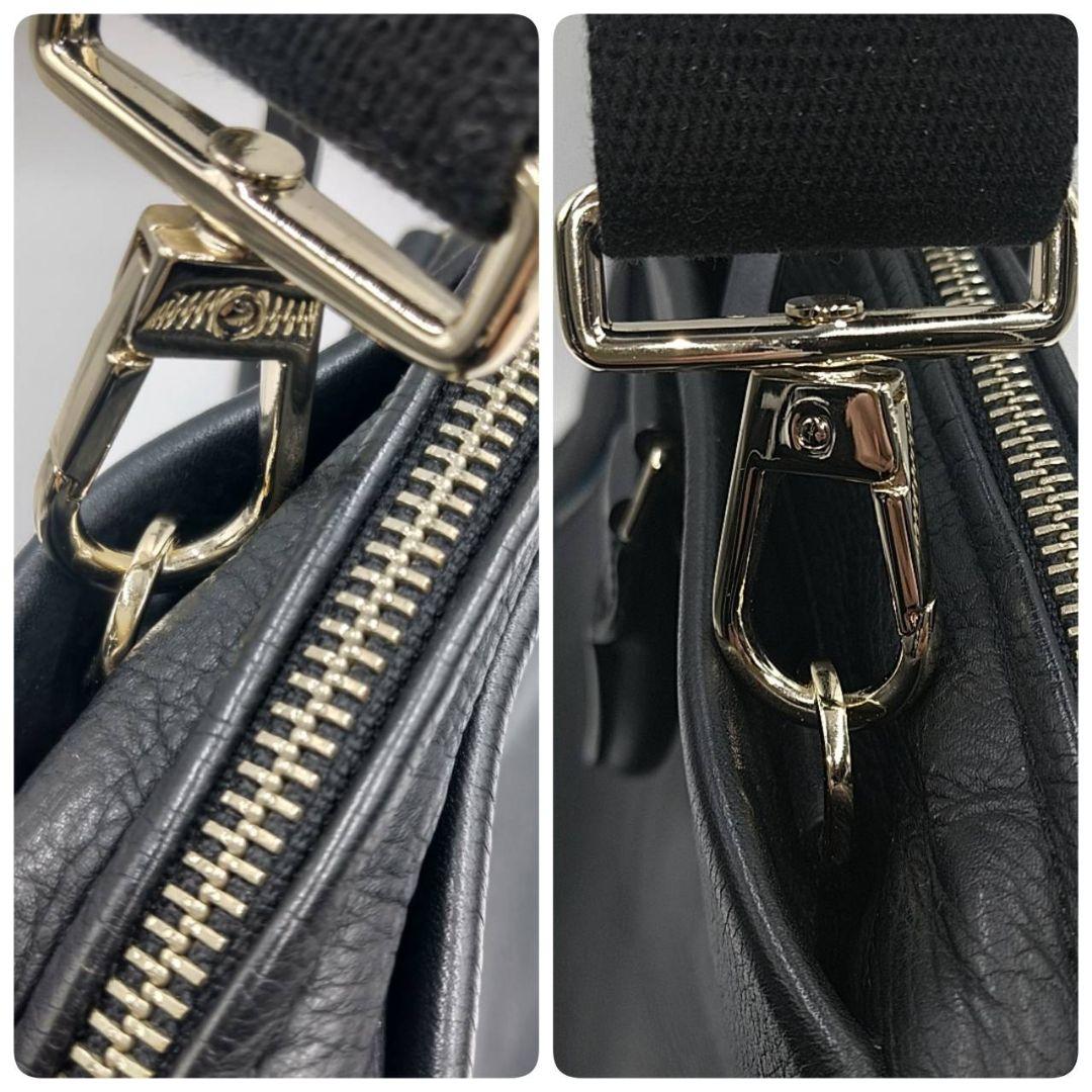 ポールスミス 本革 黒 ビジネスバッグ ブリーフケース シボ革 2way A4可