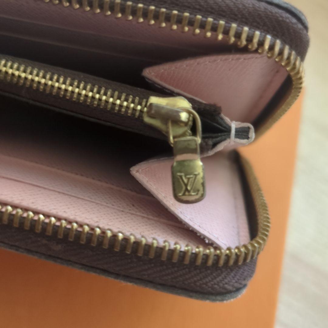 ルイヴィトン ポルトフォイユ クレマンス ダミエエベヌ ローズバレリーヌ 長財布