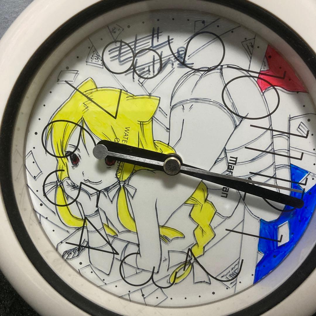 ⭐︎当選品⭐︎ かみせん。　百瀬武昭先生　直筆イラストサイン入り時計