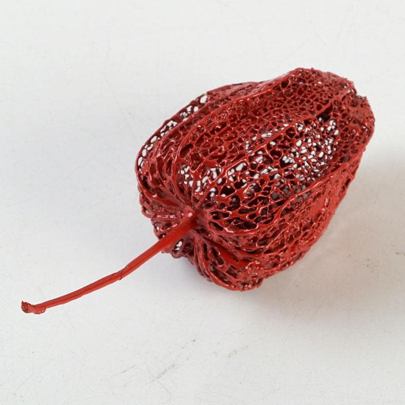 茶道具　乾漆　透かし鬼灯　香合　漆塗箱　V　9344