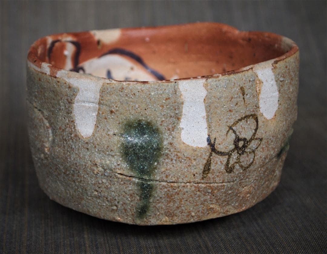 Yahoo!オークション - 希少作 アロン サイス 黄瀬戸織部茶碗 共箱・共