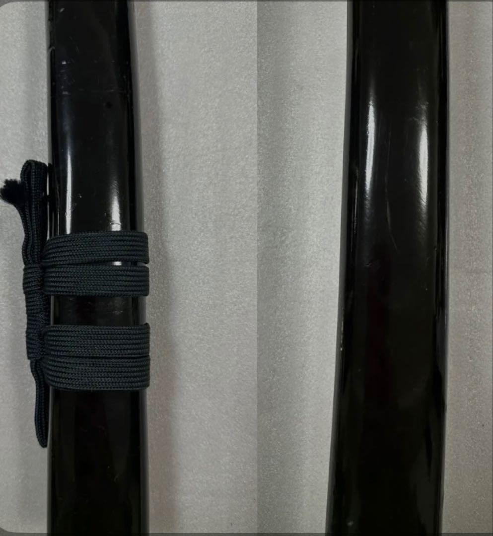 薄刃　居合練習用刀 黑鞘　鞘付き長さ104cm 鞘抜き重さ約928g