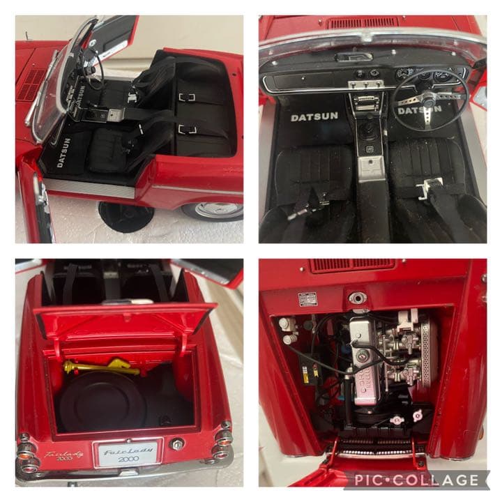 レア オートアート 1/18 ダットサン フェアレディ2000 SR311 赤