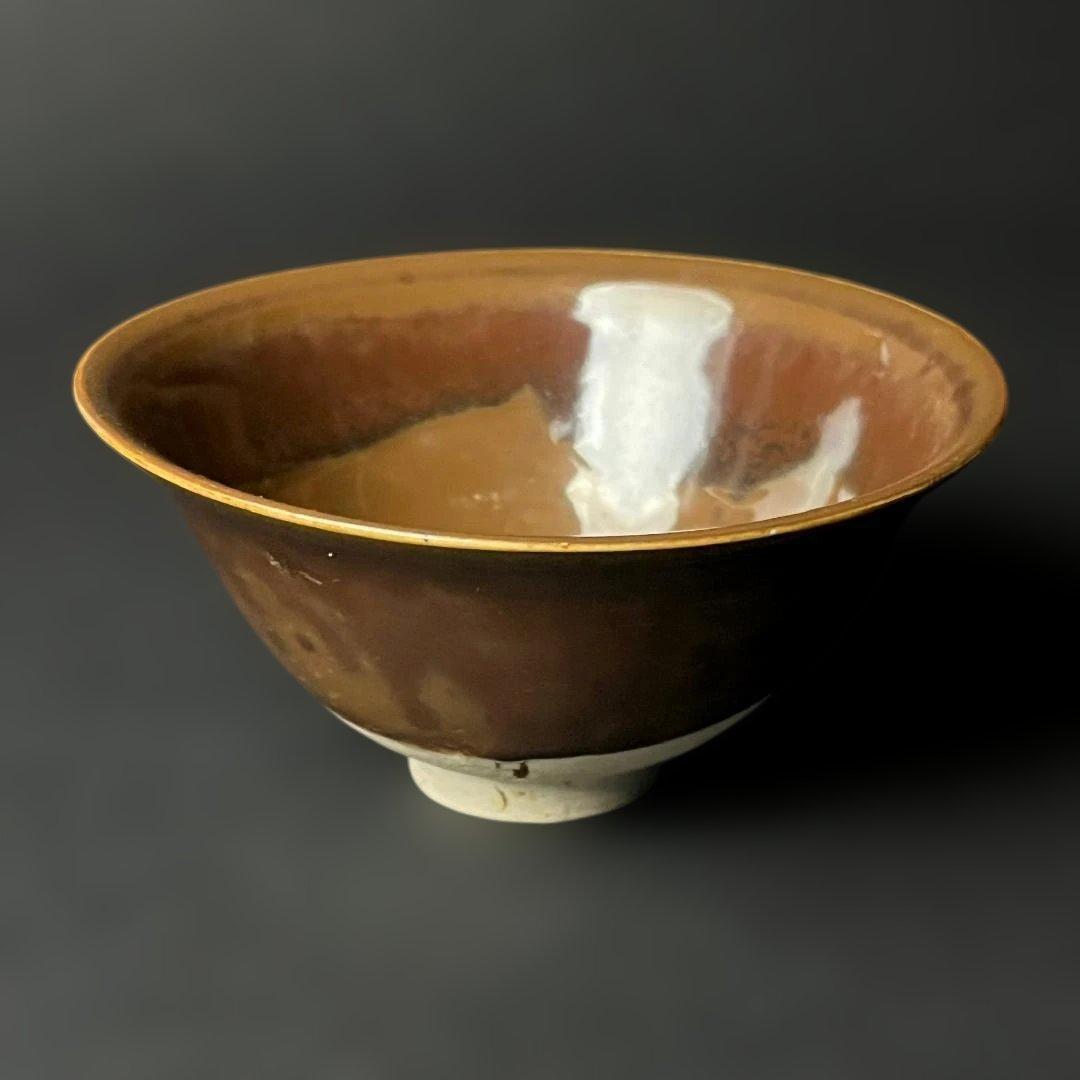 唐物 鉄釉碗 唐時代 中国美術 古玩 SH95