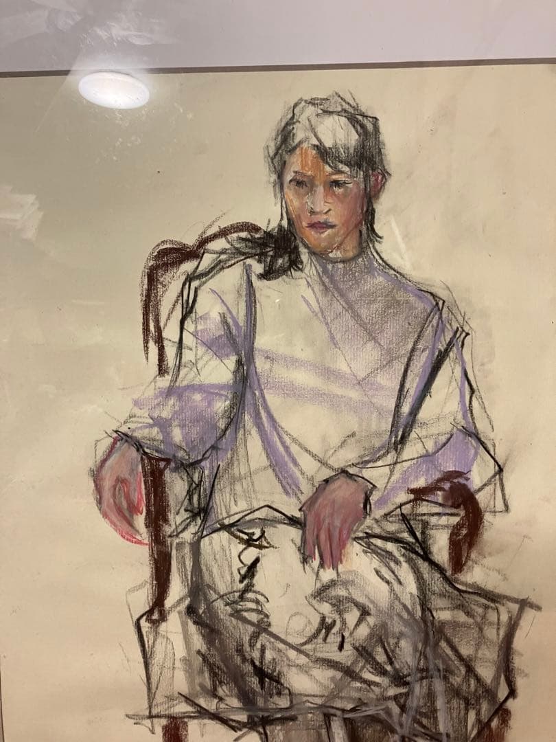 パステル画、パステルスケッチ、