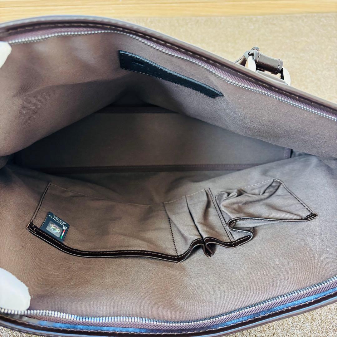 STEFANOMANO オールレザー　ブリーフケース　ビジネスバッグ　アルチェ