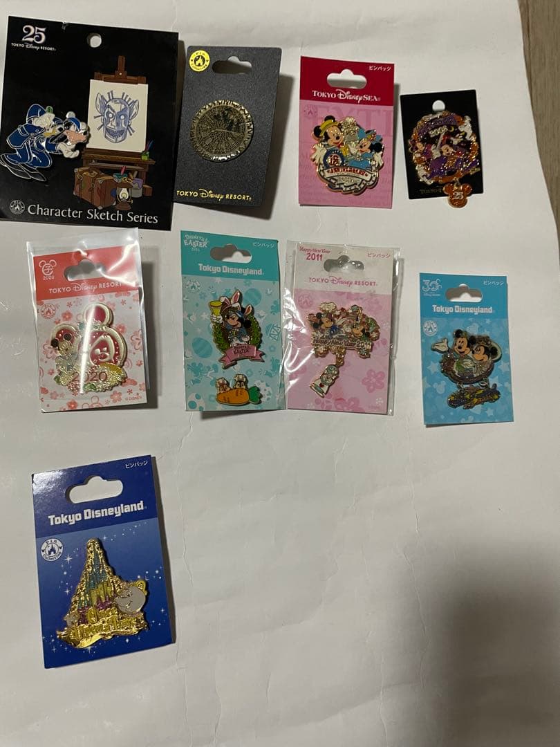 【希少】ディズニー　TDR TDL TDS　ピンバッジ　90点セット まとめ売り