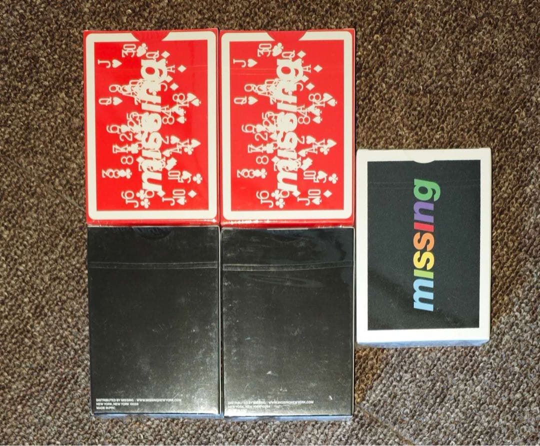 Missing トランプ5個セット