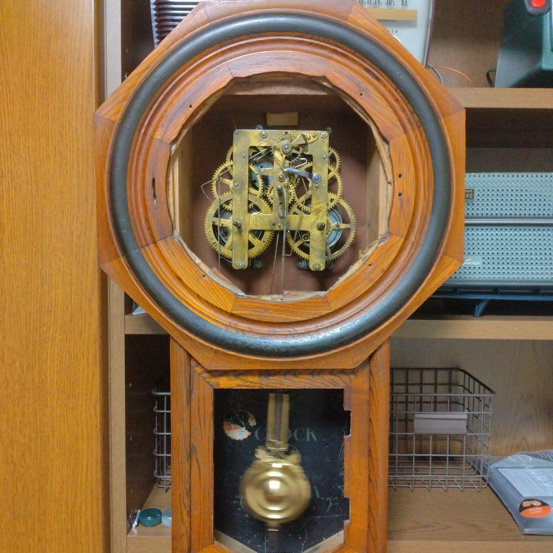 超美品動作品！分解簡易整備済！精工舎 八角振り子時計 良品ヴィンテージ掛時計
