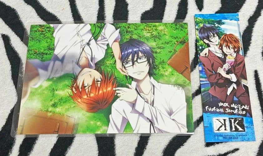 アニメK ブロマイド 伏見猿比古 八田美咲 しおり付 ラミネート済