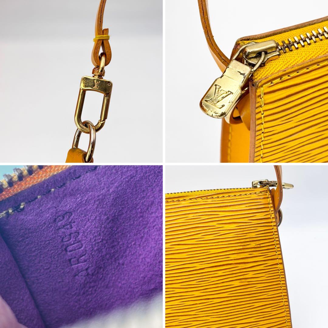 LOUIS VUITTON エピ ポシェット アクセサリーポーチ イエロー