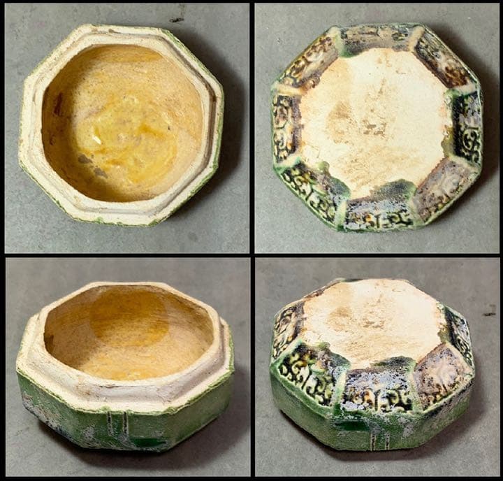 中国 三彩八角香合（印合 合子） f2220730