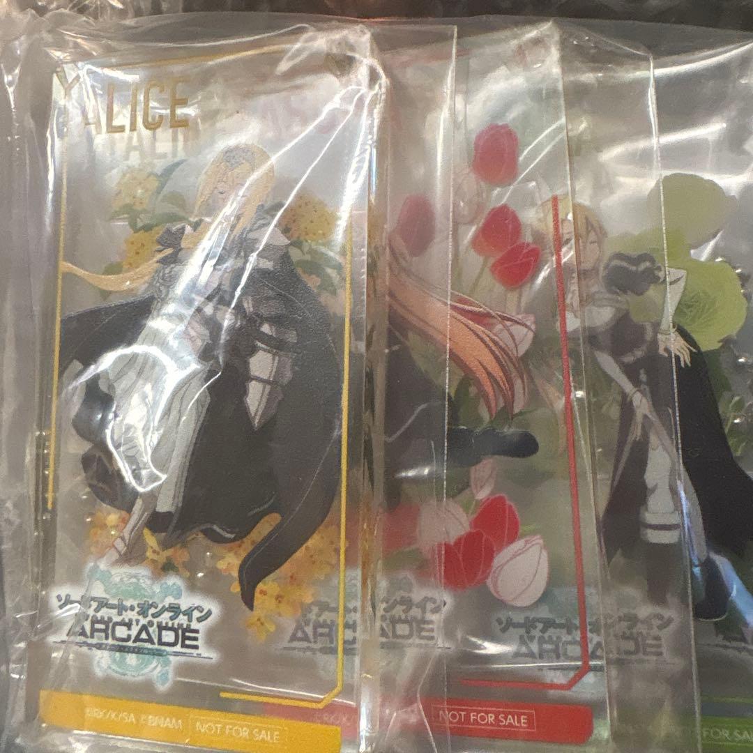 saoac キリトカラーヒロインズドミノストラップ7種　未開封セット