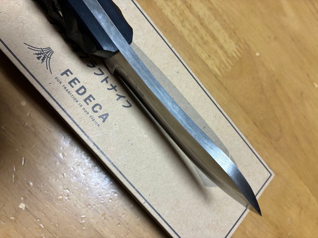 FEDECA ブッシュクラフトナイフ リップルブラック