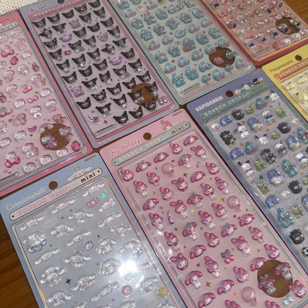 【正規品】ボンボンドロップシール　サンリオミニ全種類フルセット
