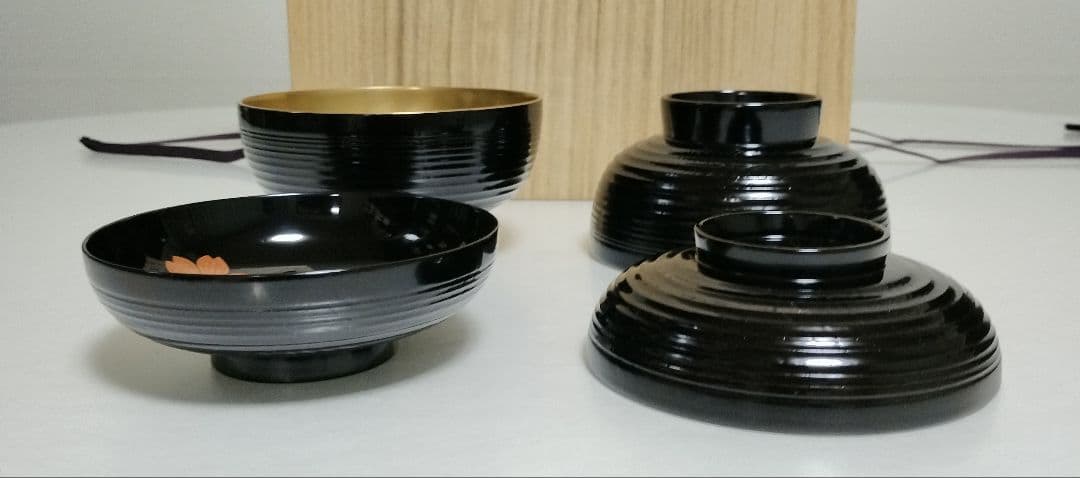 輪島塗 雪月花蒔絵 煮物椀 作家もの