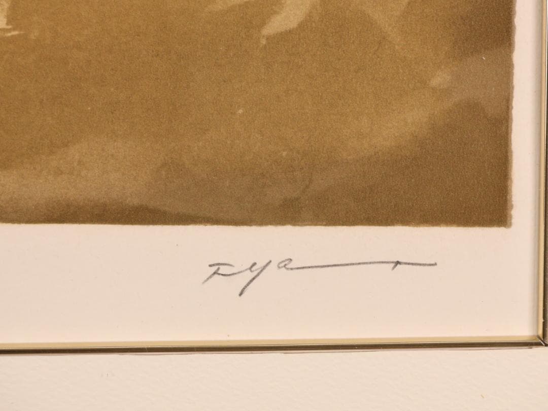 真作】 山本文彦 「 想 」リトグラフ 10号 直筆サイン 裸婦 BK186