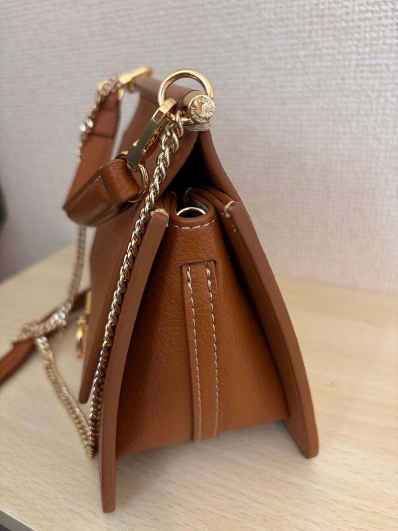 POLÈNE NUMÉRO SEPT mini ショルダーバッグ キャメル