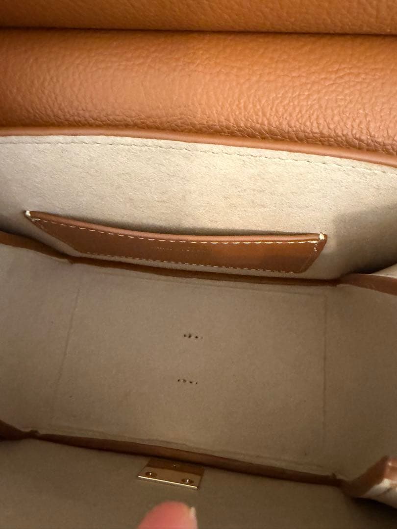 POLÈNE NUMÉRO SEPT mini ショルダーバッグ キャメル