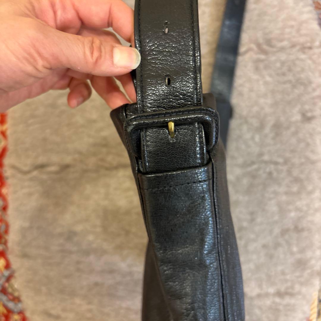 gentan 黒 レザー ショルダーバッグ