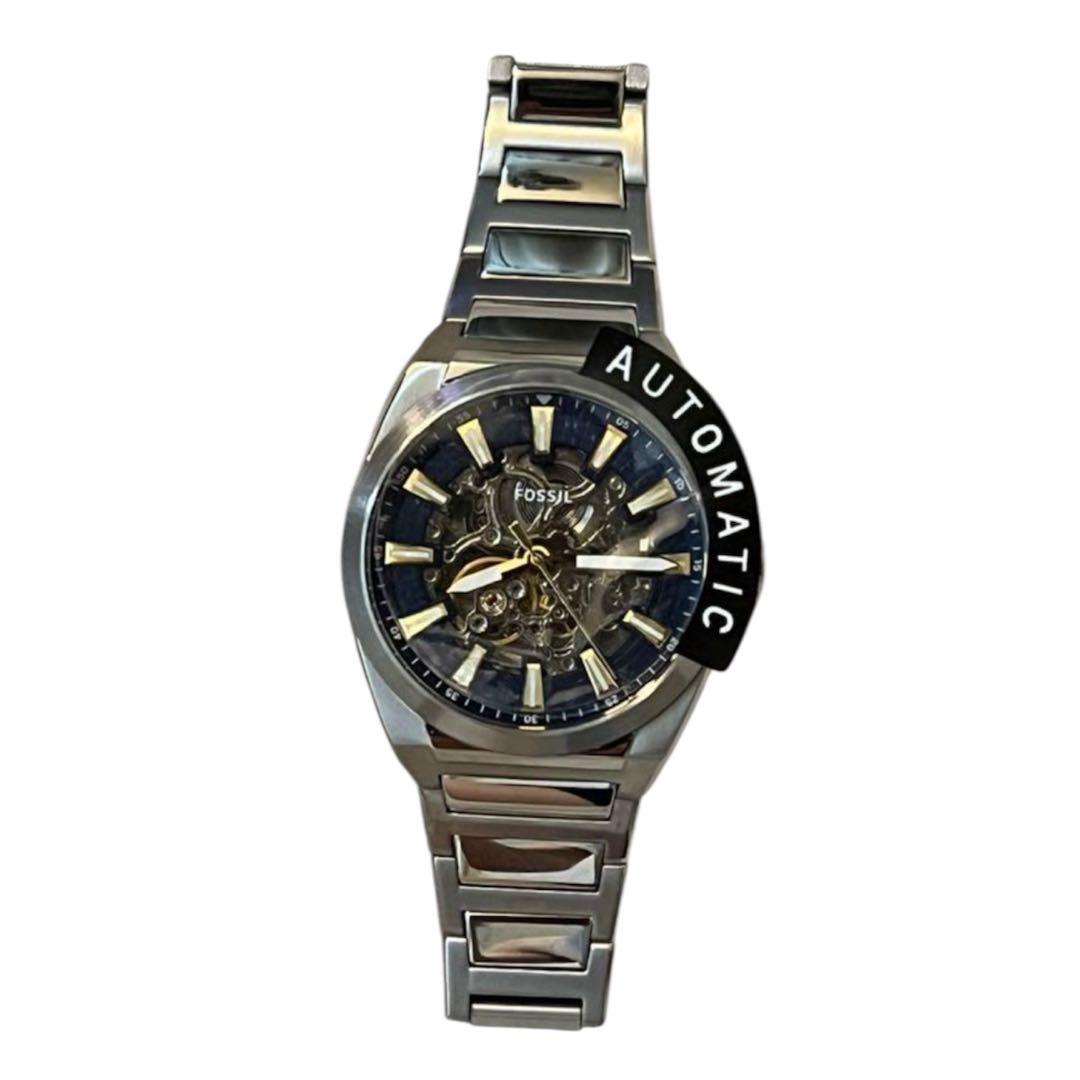 フォッシル　自動巻き　腕時計　ステンレス