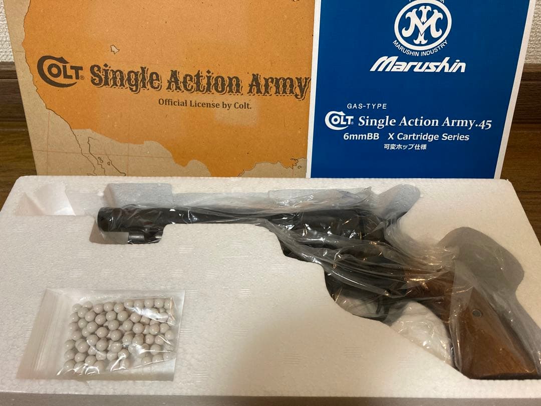 マルシンコルトSAA アーティラリーブラックHW 木製グリップ