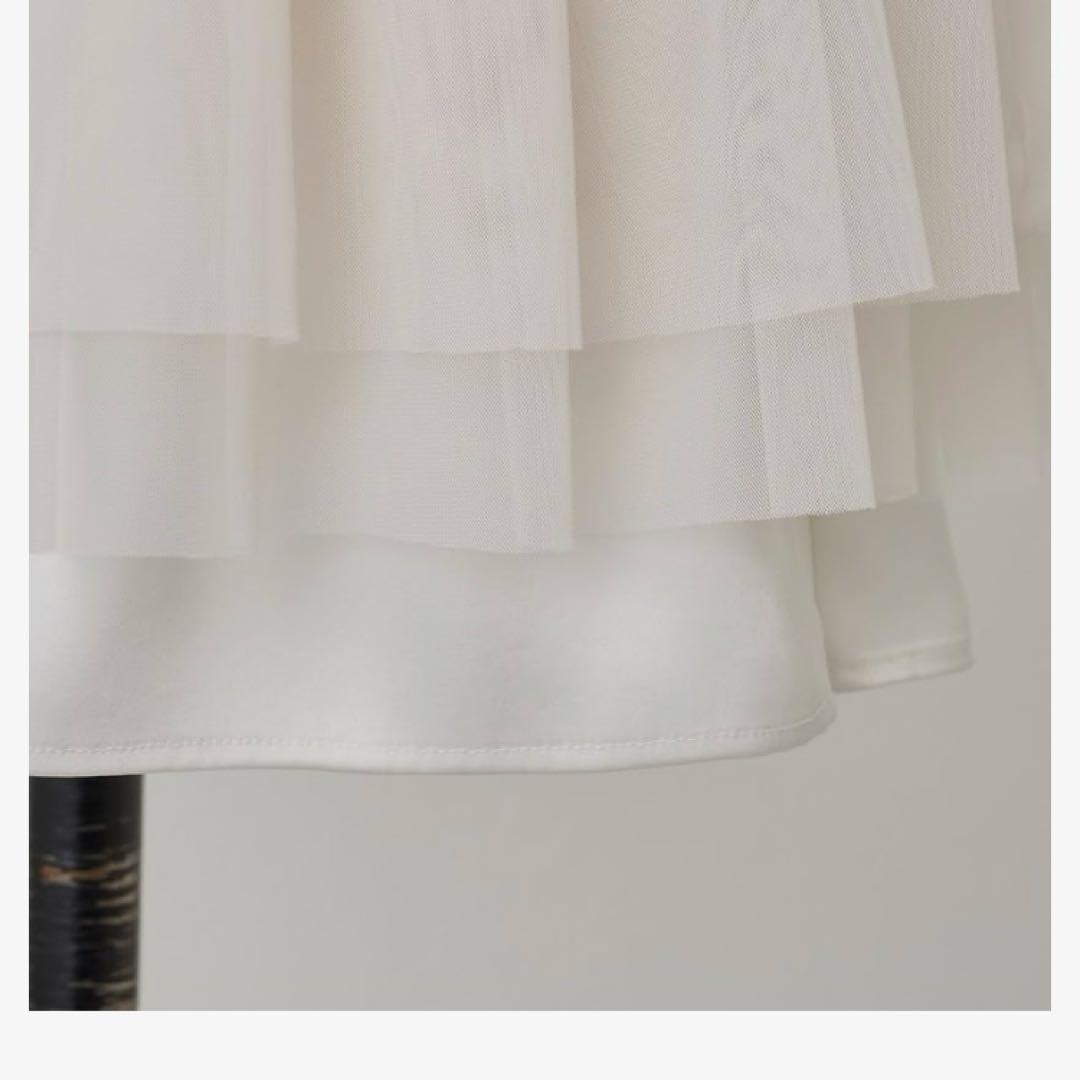 【新品.タグ付き】ビアズリー beardsley チュチュタンク手洗い可ホワイト