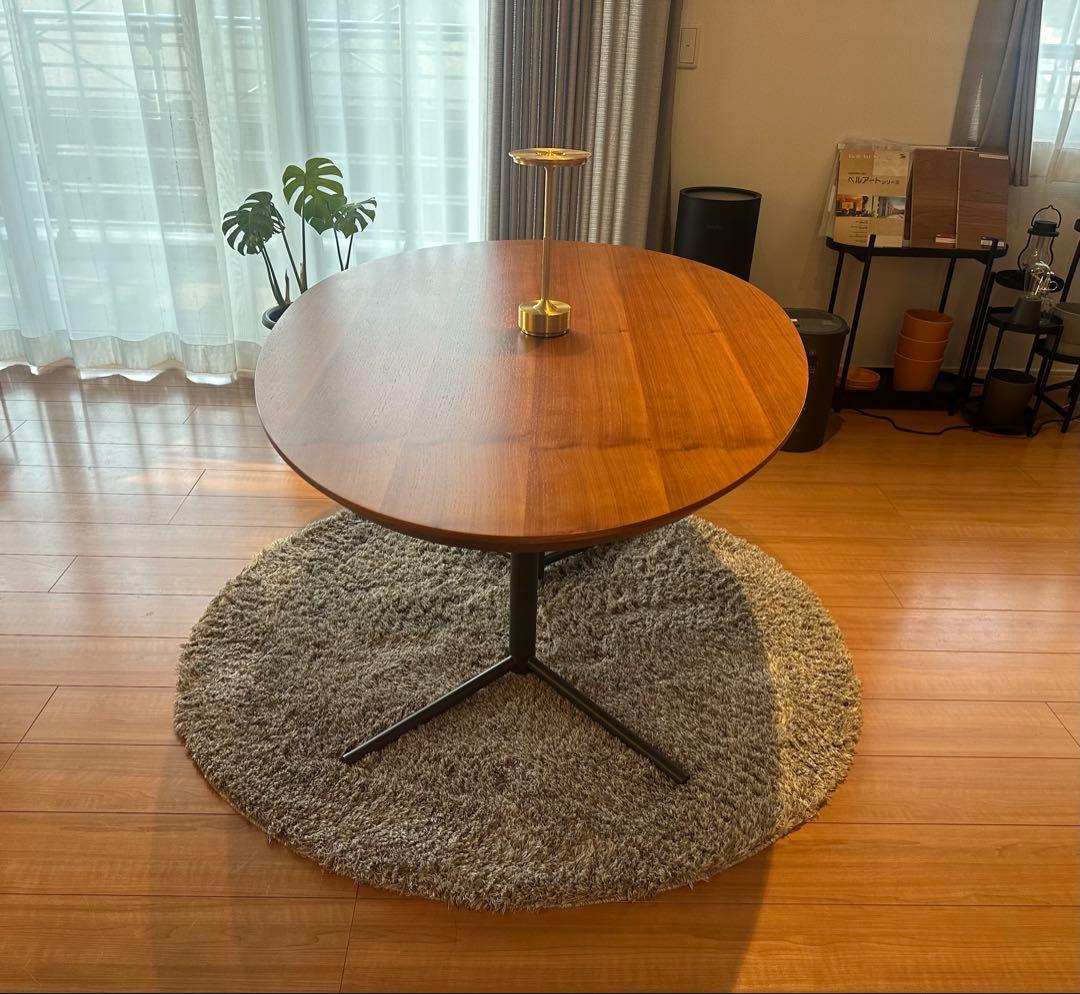 【アクタス】楕円形 木製ダイニングテーブル