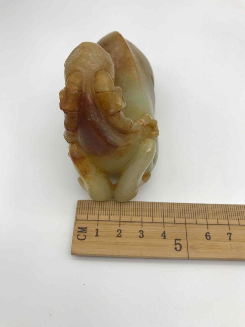 漢時代 和田玉 瑞獣 瑞馬 神駿 玉彫り 古玉石 時代物(F-