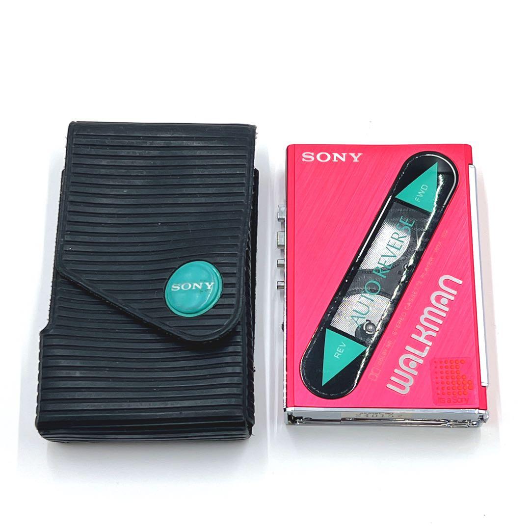 超美品・動作品】 SONY WM-102 ウォークマン 希少色 レッド - メルカリ