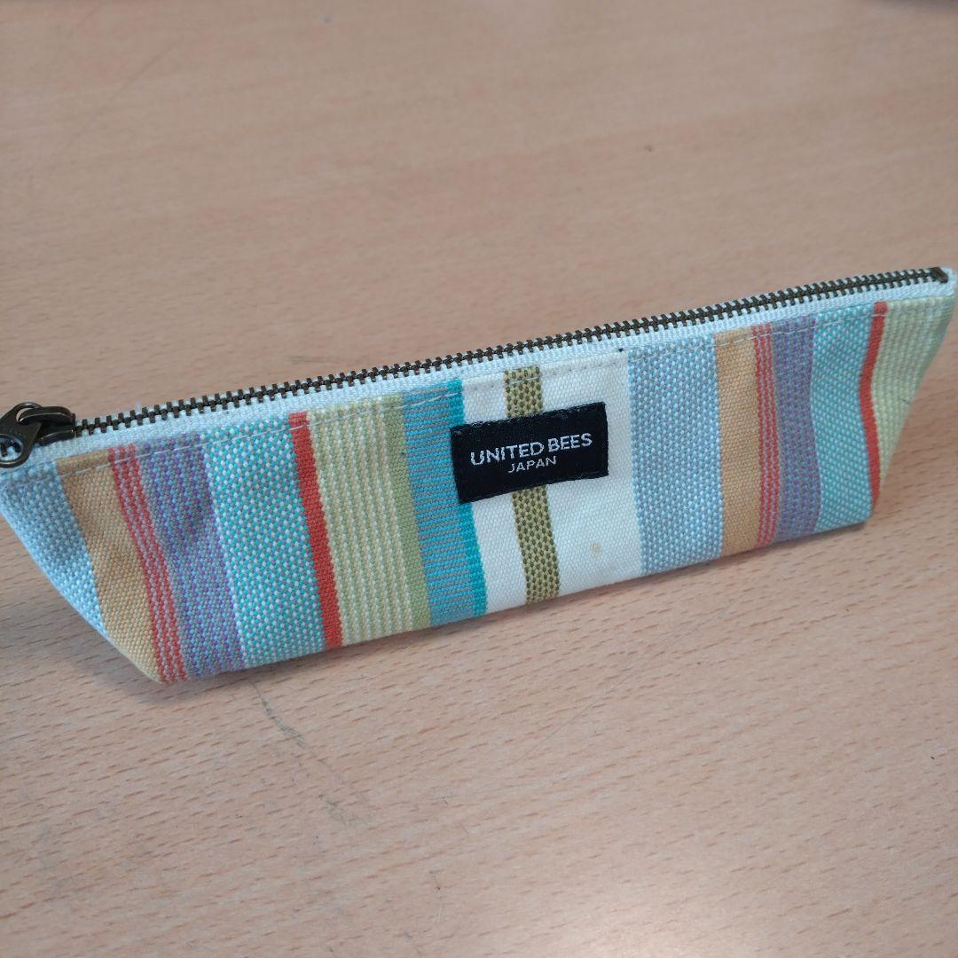 UNITED BEES ストライプ 筆箱