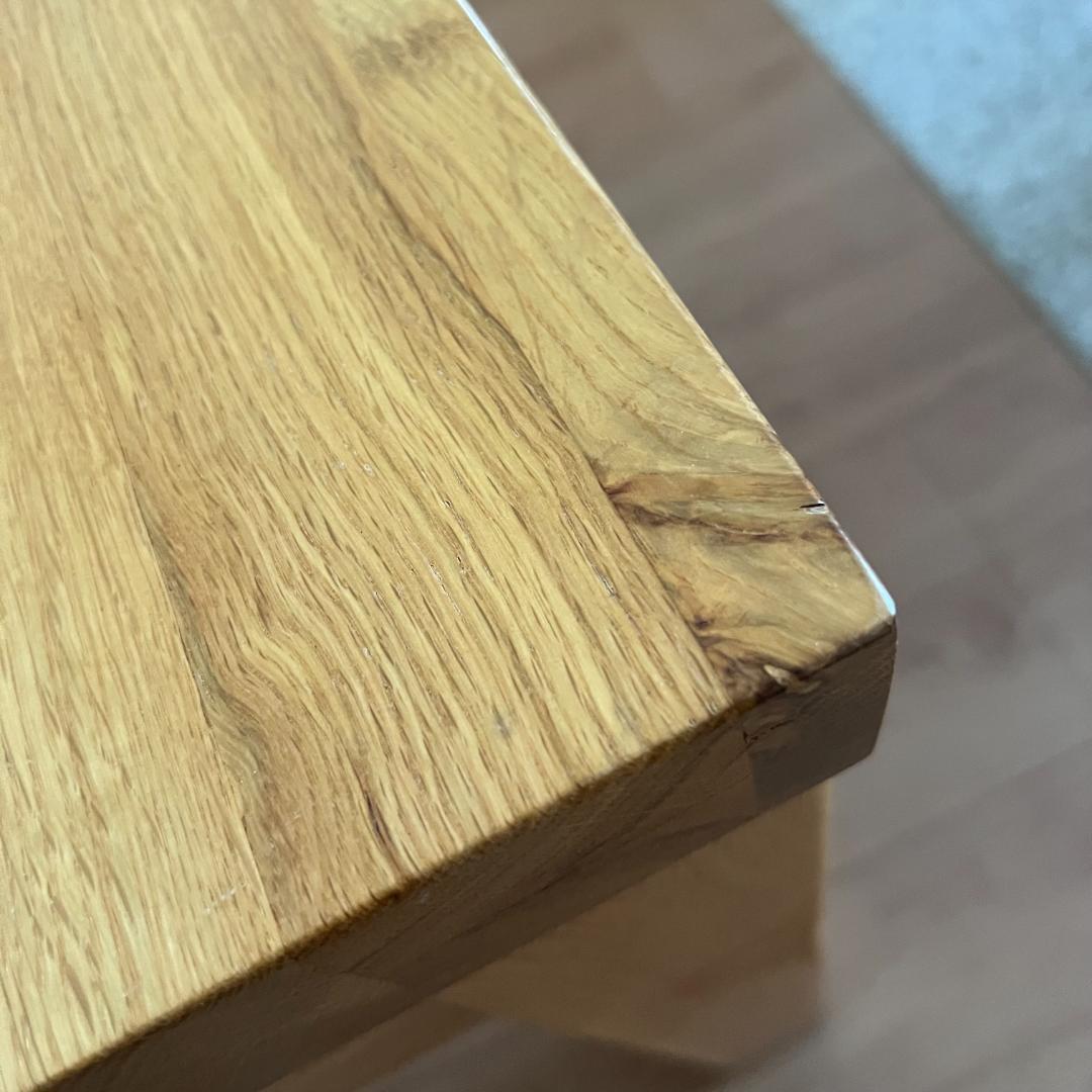 輸入住宅メーカーの木製ダイニングテーブル 2人用 正方形 無垢材集成材