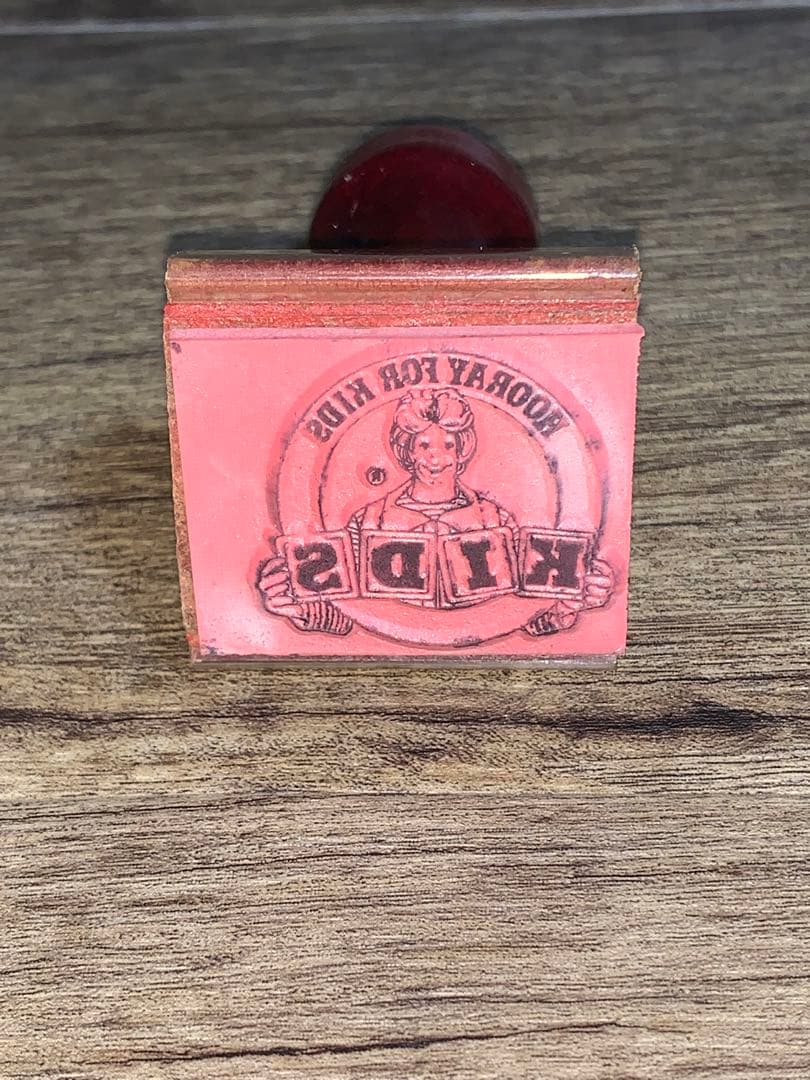 1978 アメリカ　マクドナルド　店舗備品　ヴィンテージ　ウッドスタンプ　レア