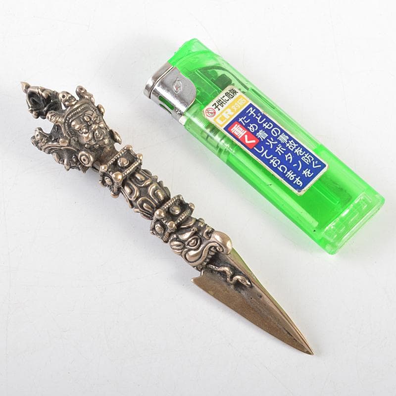 チベット 密教法具 古銅 独鈷杵 プルパ V R5838 - メルカリ