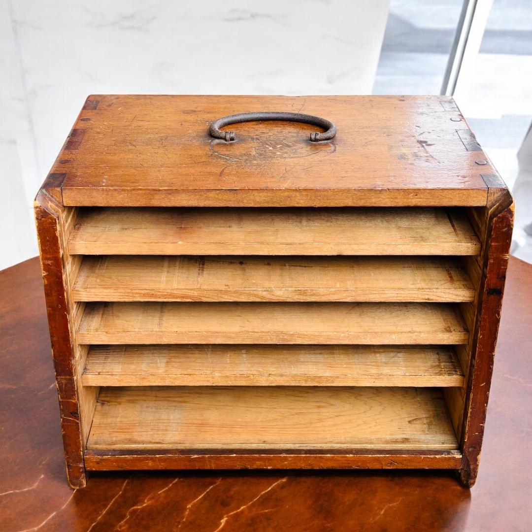 【珍品】 麻雀牌 骨董品 アンティーク 木箱 時代物 骨董