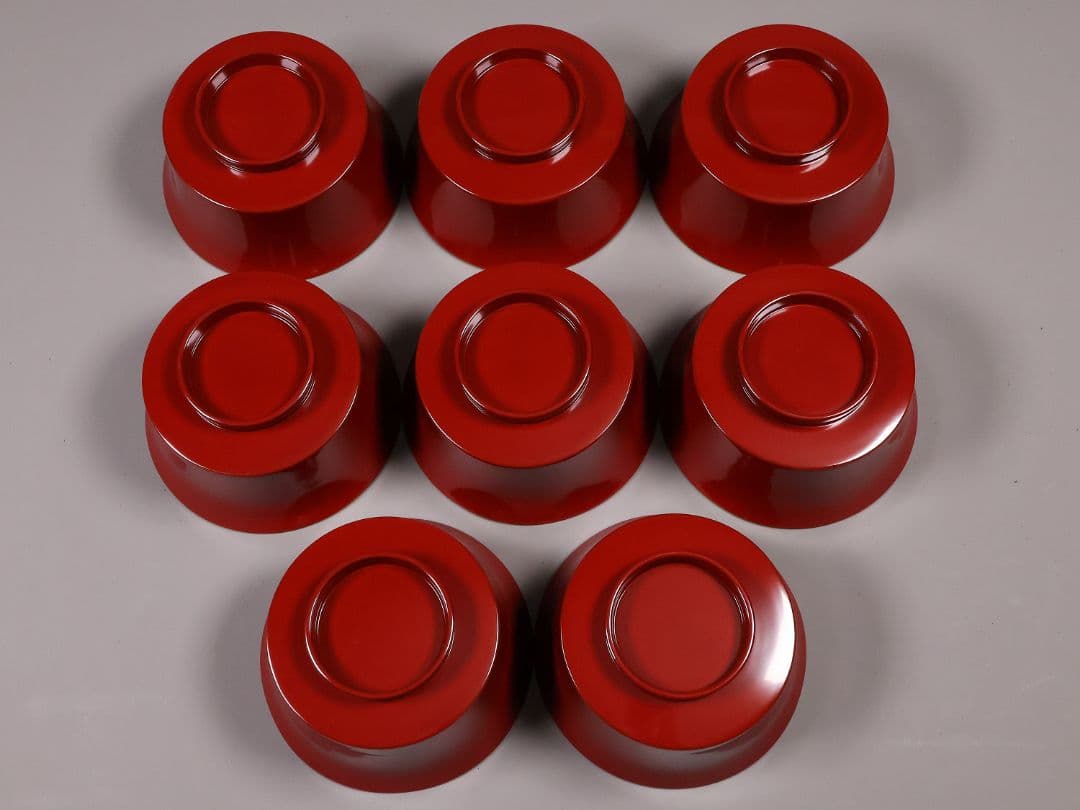 CM284】魯山人塗師 遊部石斎 原叟好 うるみ 反椀 八客 木製