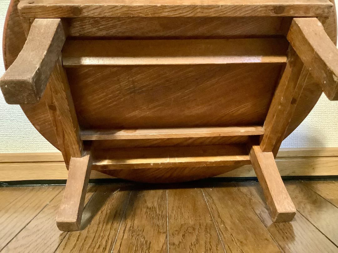 昭和レトロ】ミニ ちゃぶ台（折りたたみ式）アンティーク/古道具/骨董