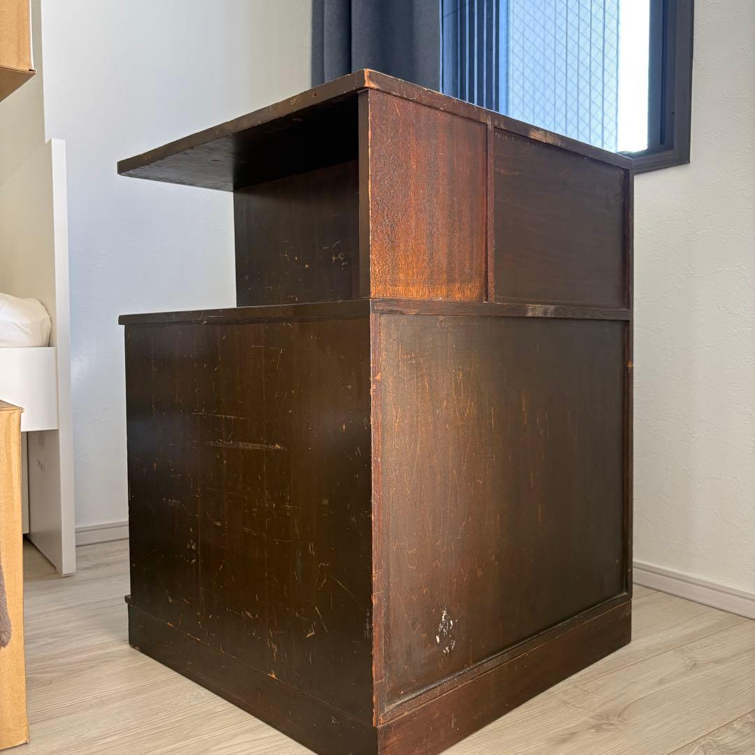 昭和レトロ 木製 小引き出し 収納棚 古家具 アンティーク 作業台