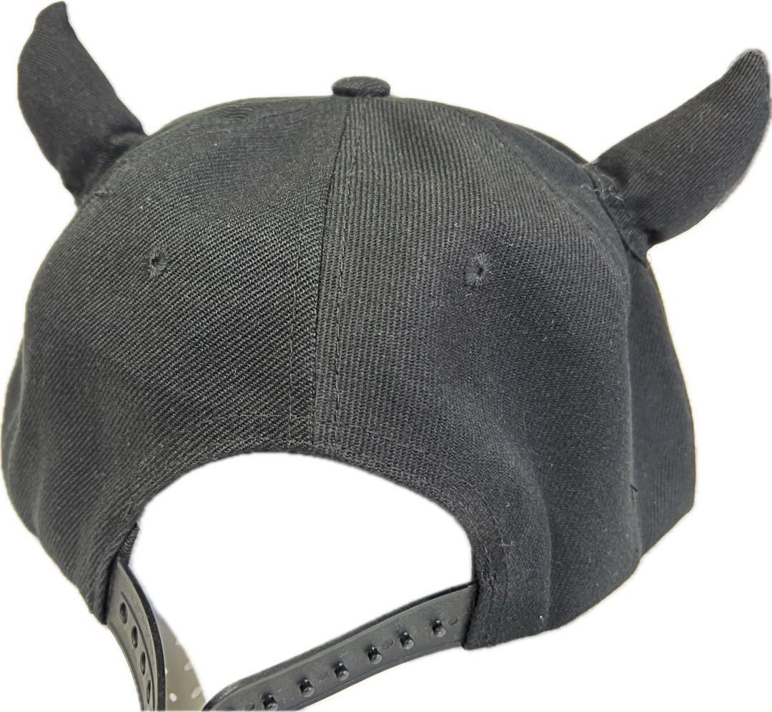 ピラフ星人仮装が出来る キャップ 黒 耳付き ツノち付き 3個セット