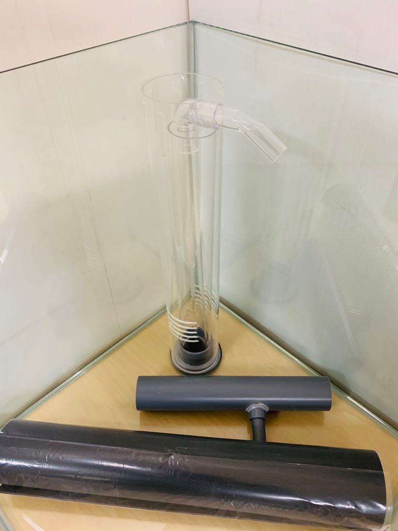 450×450×450オールガラスオーバーフロー水槽セット クリア - 魚のエサ