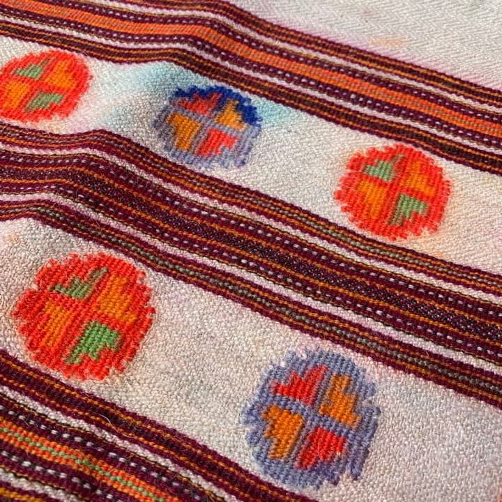 antique vintage ヒマラヤ ウール ブランケット ①