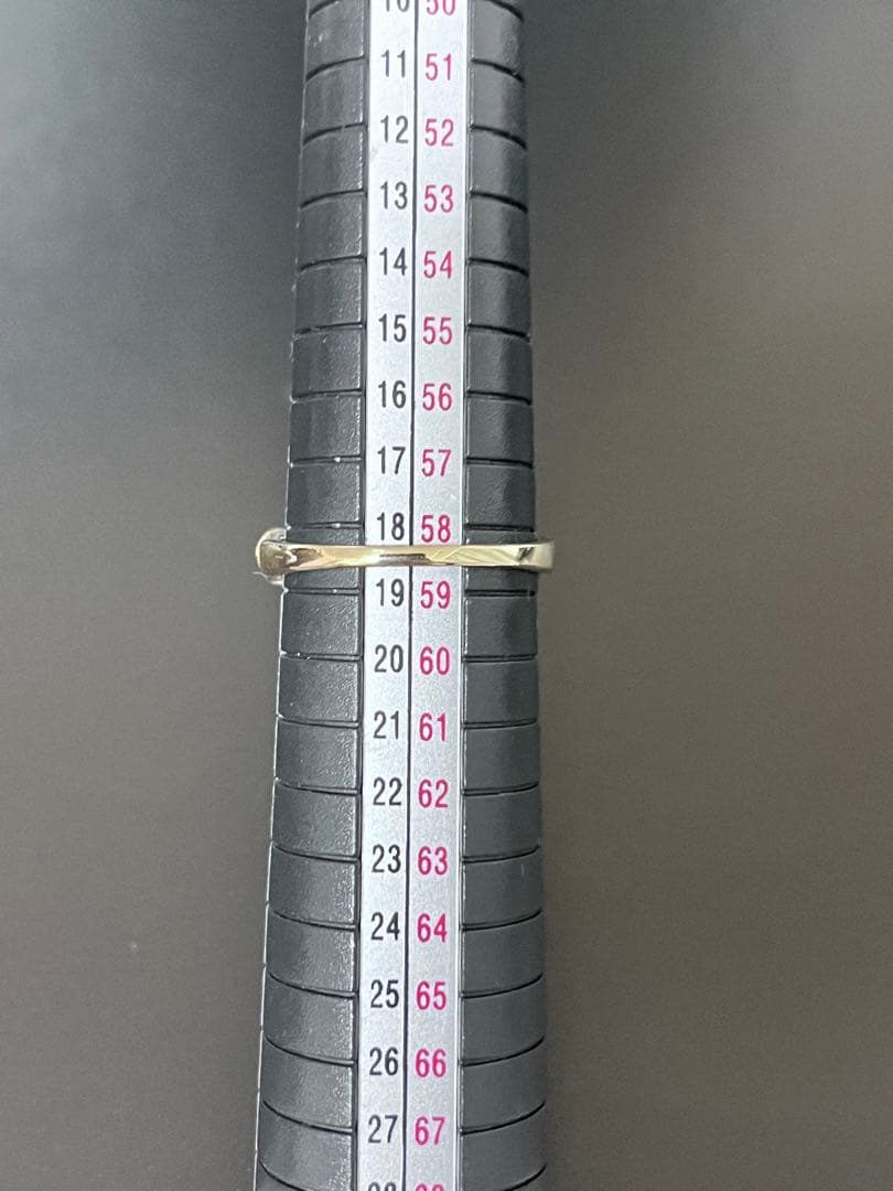 50s Celtic 9K Gold 翡翠 ダイヤモンド リング 18.5号