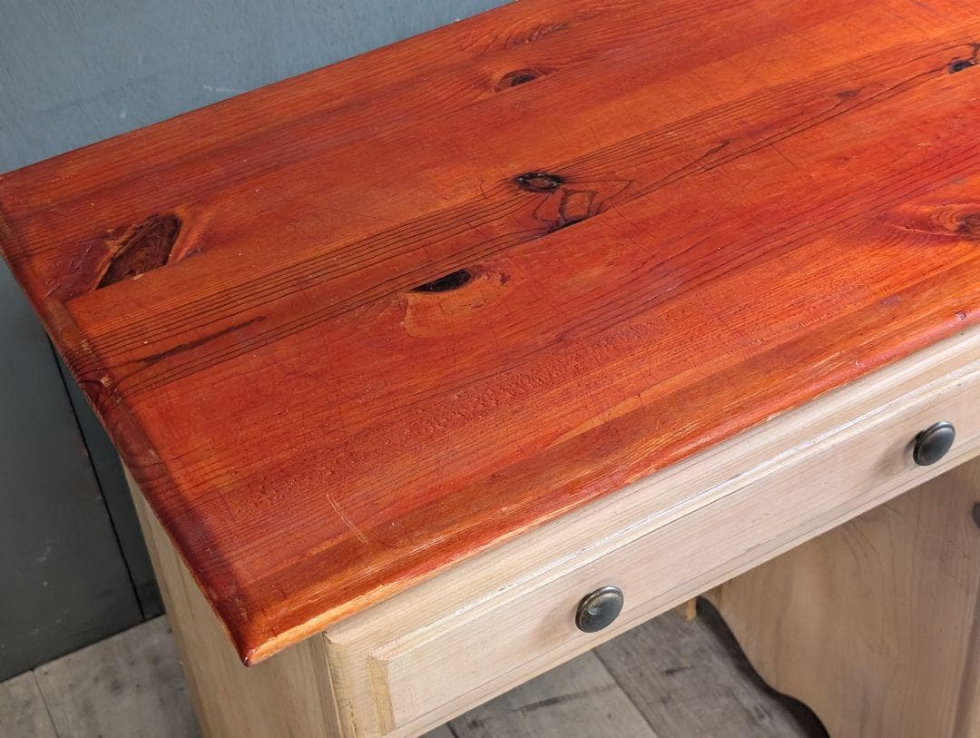 USスタイル　アンティーク　ヴィンテージ　デスク　カントリー調　綺麗な木目　IZ