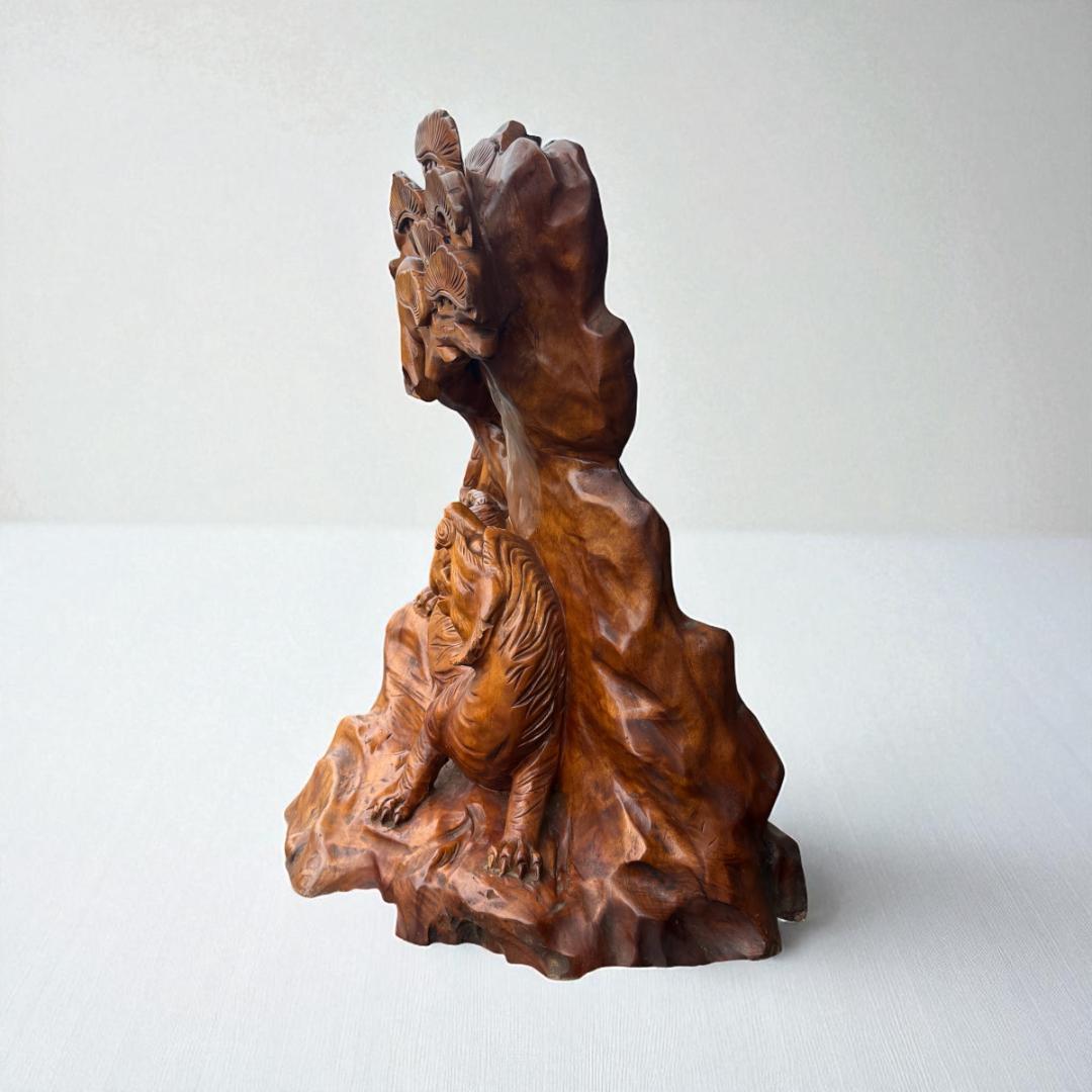 一枚板】高さ68㎝ 幅56㎝ 奥行き48㎝ 虎松 衝立 天然