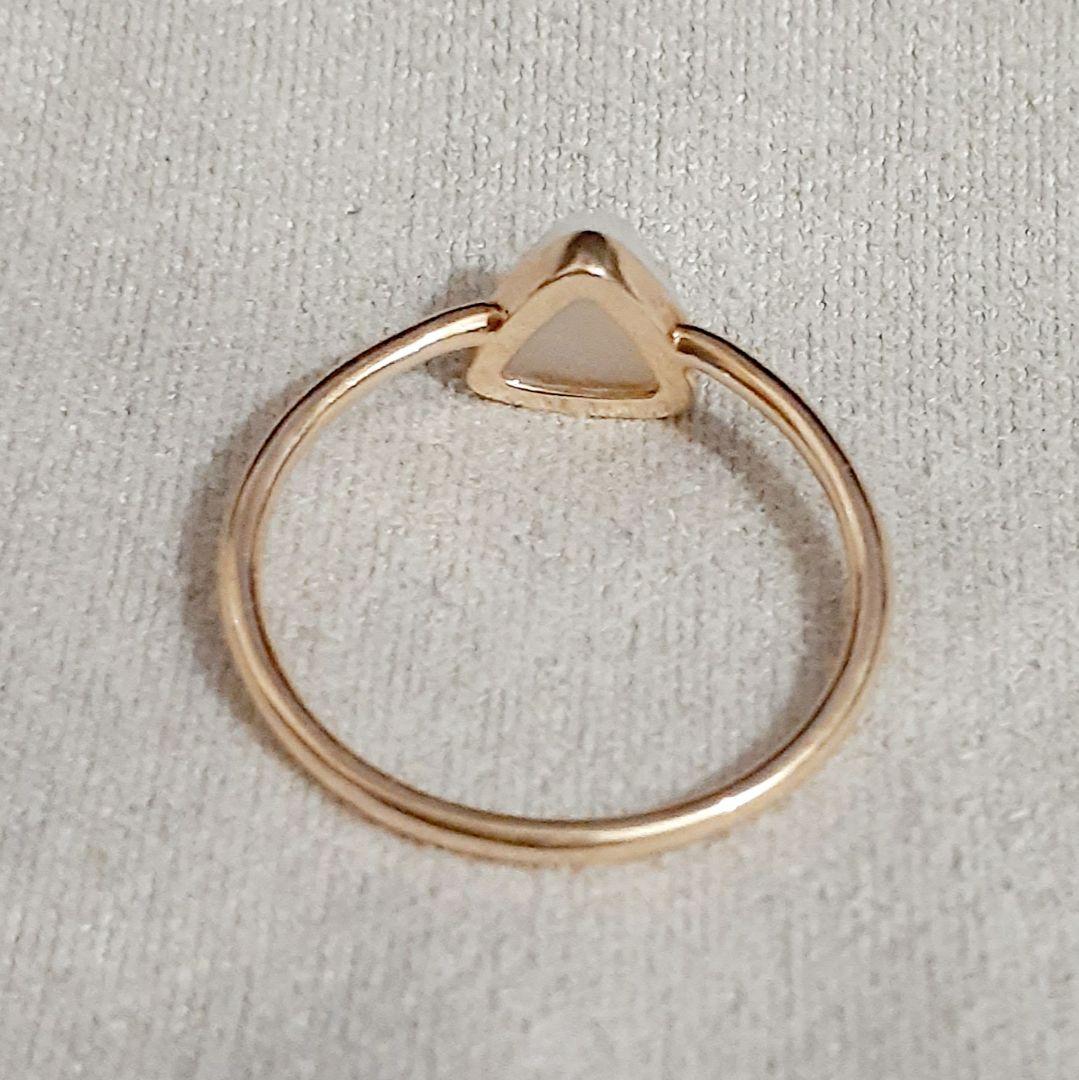アガット K10YG ドルジークォーツ リング