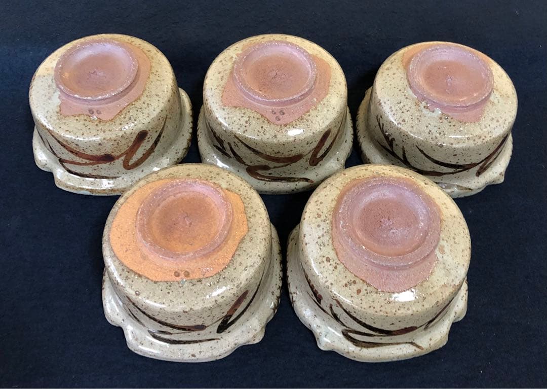 《R》絵唐津 向付5客 十三代中里太郎右衛門 栞 陶歴書 共箱 250911H5