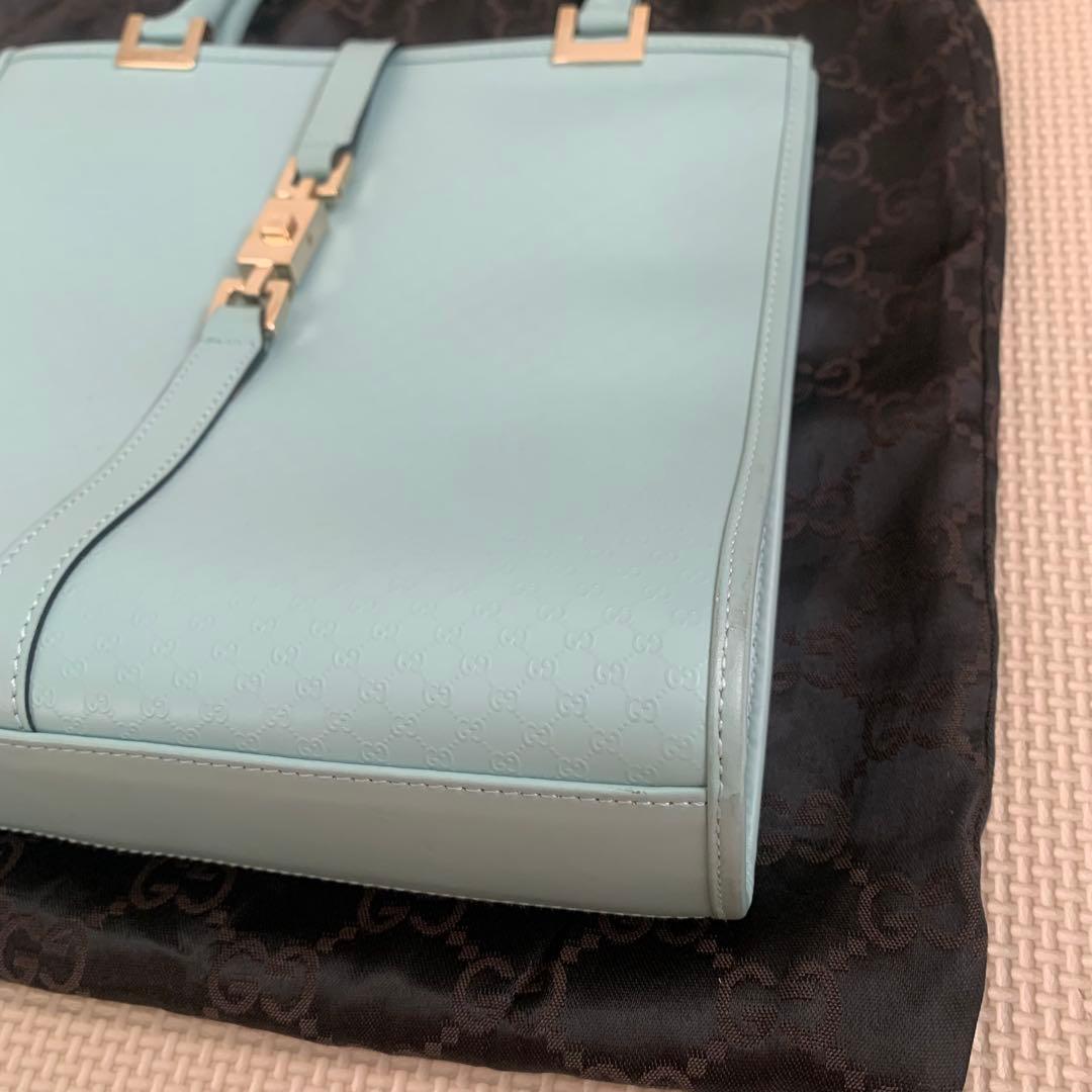 GUCCI グッチ ジャッキー マイクロGG柄 トートバッグ ハンドバッグ